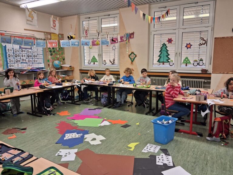 Adventliches Basteln an unserer Schule